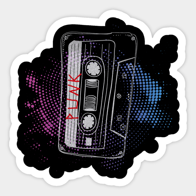 Punk rock cassette tape Punk Sticker TeePublic